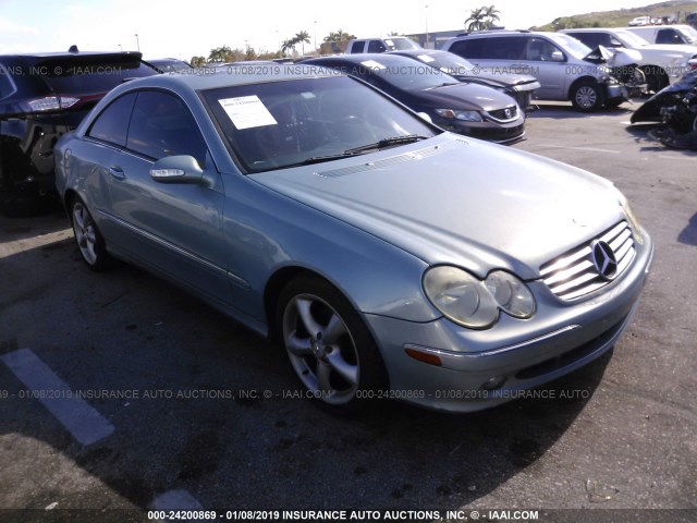 WDBTJ65J54F108291 - 2004 MERCEDES-BENZ CLK 320C TEAL photo 1