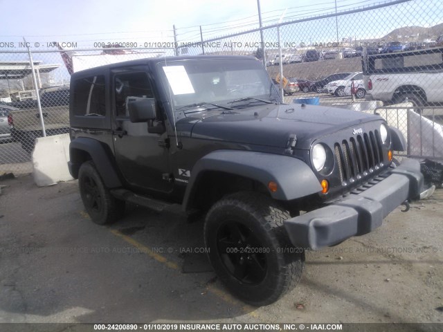 1J4FA24197L192883 - 2007 JEEP WRANGLER X BLACK photo 1