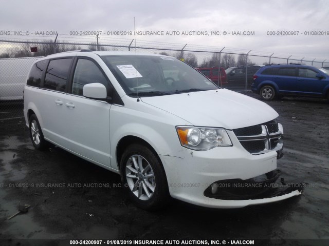 2C4RDGCGXKR545208 - 2019 DODGE GRAND CARAVAN  WHITE photo 1