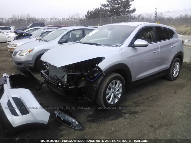 KM8J2CA4XKU842840 - 2019 HYUNDAI TUCSON SE SILVER photo 2