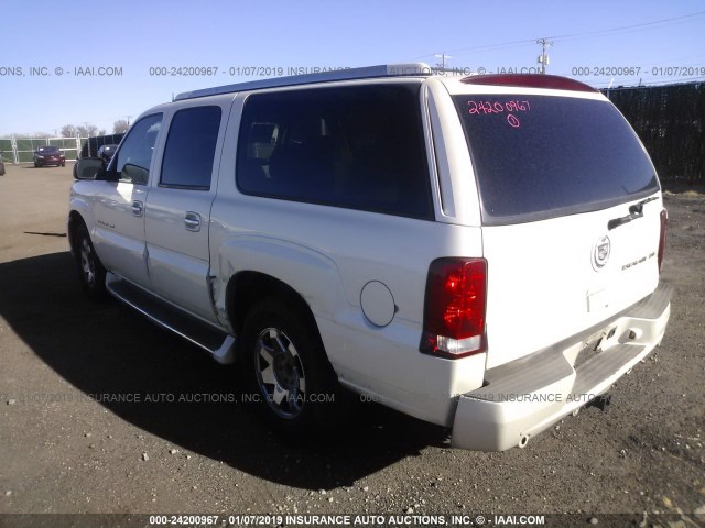 3GYFK66NX4G127912 - 2004 CADILLAC ESCALADE ESV WHITE photo 3