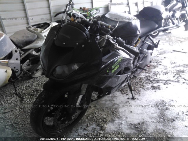 JKAZX4R1X9A002586 - 2009 KAWASAKI ZX600 R BLACK photo 2