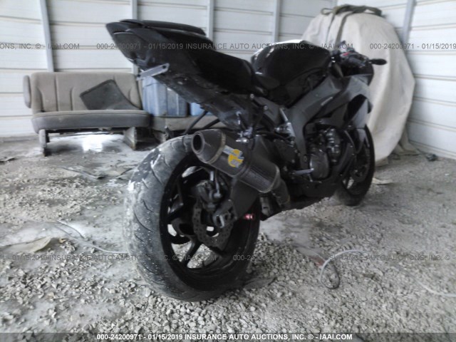 JKAZX4R1X9A002586 - 2009 KAWASAKI ZX600 R BLACK photo 4