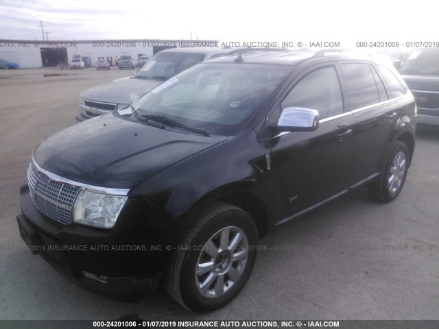 2LMDU68C38BJ03043 - 2008 LINCOLN MKX BLACK photo 2