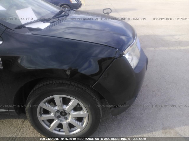 2LMDU68C38BJ03043 - 2008 LINCOLN MKX BLACK photo 6