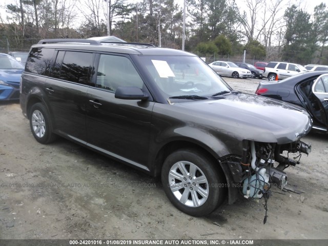 2FMGK5BC2BBD22052 - 2011 FORD FLEX SE Dark Brown photo 1