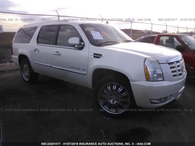 1GYS3HEF7BR101881 - 2011 CADILLAC ESCALADE ESV LUXURY WHITE photo 1