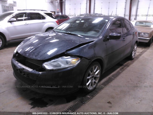 1C3CDFBA9DD295872 - 2013 DODGE DART SXT Dark Blue photo 2