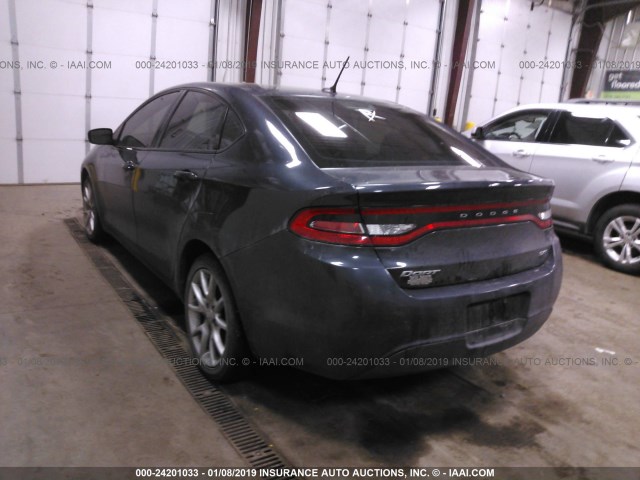 1C3CDFBA9DD295872 - 2013 DODGE DART SXT Dark Blue photo 3