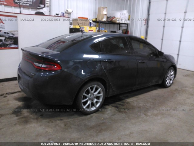 1C3CDFBA9DD295872 - 2013 DODGE DART SXT Dark Blue photo 4