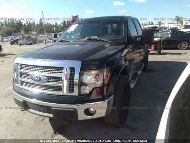 1FTFW1ET7BFB95628 - 2011 FORD F150 SUPERCREW BLACK photo 2