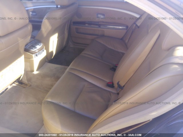 WBAHN83576DT32039 - 2006 BMW 750 BURGUNDY photo 8