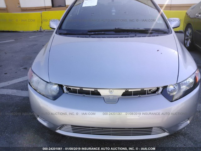 2HGFG12928H577242 - 2008 HONDA CIVIC EXL SILVER photo 6