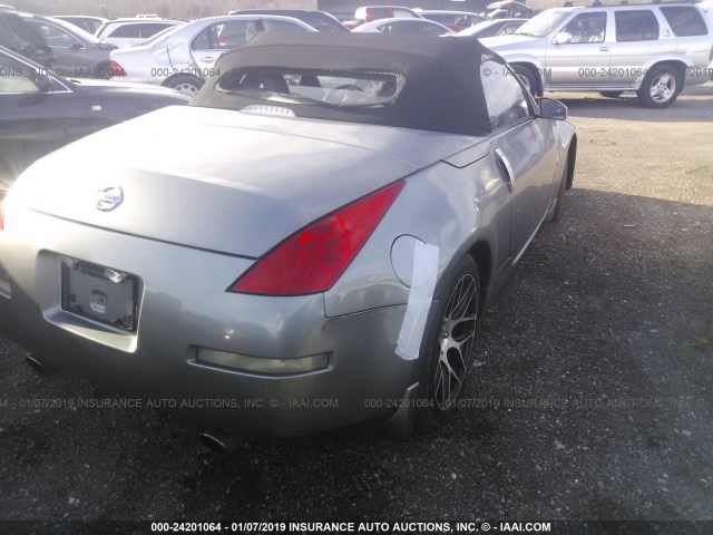 JN1AZ36A96M458541 - 2006 NISSAN 350Z ROADSTER GRAY photo 4