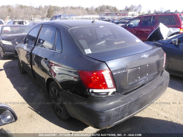 JF1GE61698G520521 - 2008 SUBARU IMPREZA 2.5I BLACK photo 3