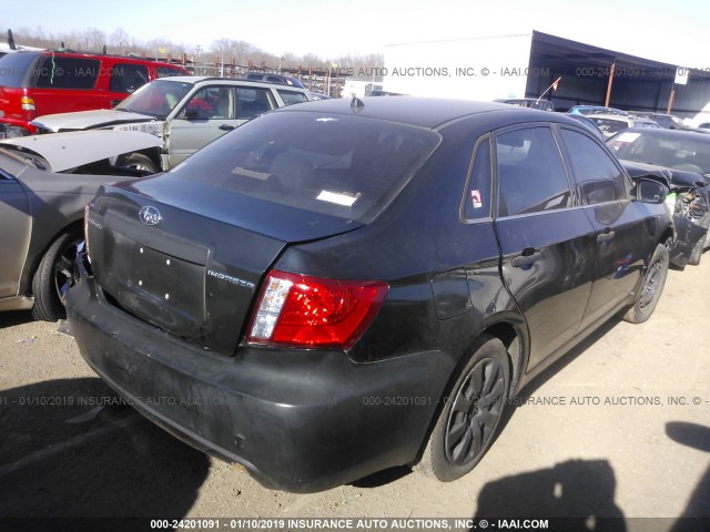 JF1GE61698G520521 - 2008 SUBARU IMPREZA 2.5I BLACK photo 4