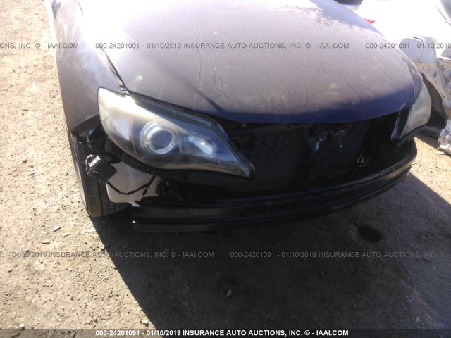 JF1GE61698G520521 - 2008 SUBARU IMPREZA 2.5I BLACK photo 6