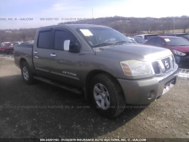 1N6BA07A26N537059 - 2006 NISSAN TITAN XE/SE/LE TAN photo 1