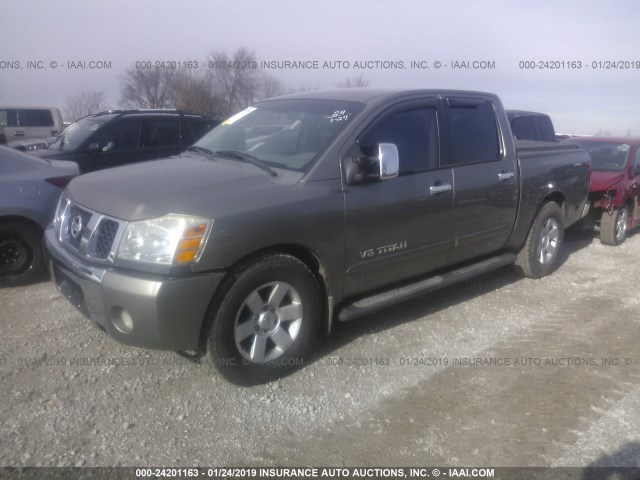 1N6BA07A26N537059 - 2006 NISSAN TITAN XE/SE/LE TAN photo 2