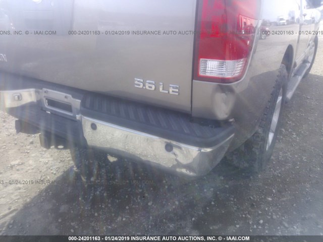 1N6BA07A26N537059 - 2006 NISSAN TITAN XE/SE/LE TAN photo 6