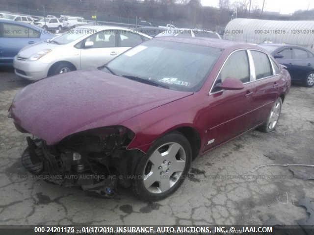 2G1WD58C169255886 - 2006 CHEVROLET IMPALA SUPER SPORT RED photo 2