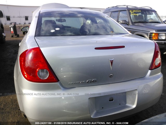 1G2ZF57B184118335 - 2008 PONTIAC G6 VALUE LEADER/BASE GRAY photo 6