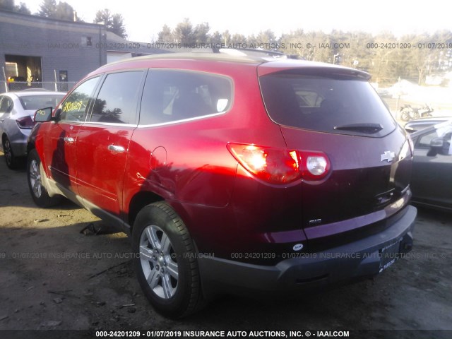 1GNLVFED0AS146456 - 2010 CHEVROLET TRAVERSE RED photo 3