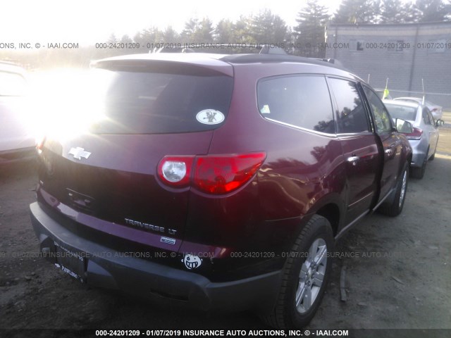 1GNLVFED0AS146456 - 2010 CHEVROLET TRAVERSE RED photo 4