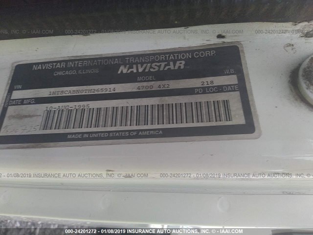 1HTSCABNOTH265914 - 1996 INTERNATIONAL 4000 4700 Unknown photo 9