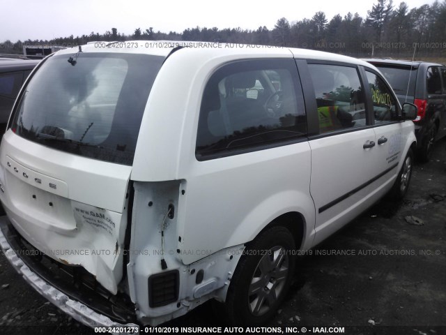 2C4RDGBG0DR607669 - 2013 DODGE GRAND CARAVAN  WHITE photo 4