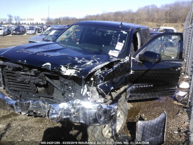 3GCPCREC7JG156319 - 2018 CHEVROLET SILVERADO C1500 LT BLACK photo 2