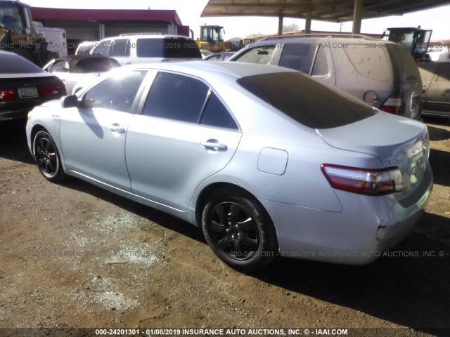 4T1BB46K29U072273 - 2009 TOYOTA CAMRY HYBRID BLUE photo 3