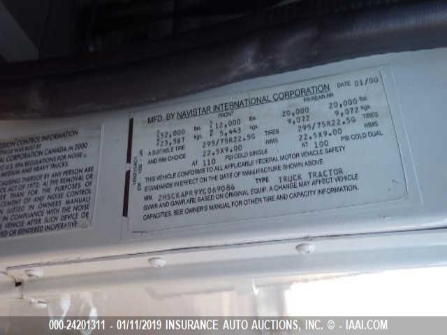 2HSCKAPR9YC069086 - 2000 INTERNATIONAL 9900 Unknown photo 9