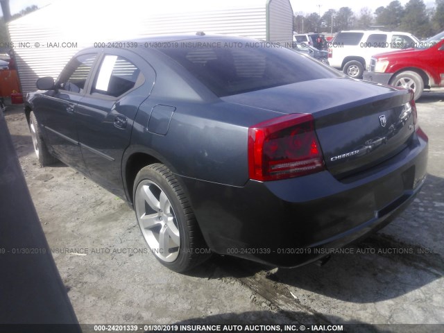 2B3KA53H37H638710 - 2007 DODGE CHARGER R/T GRAY photo 3