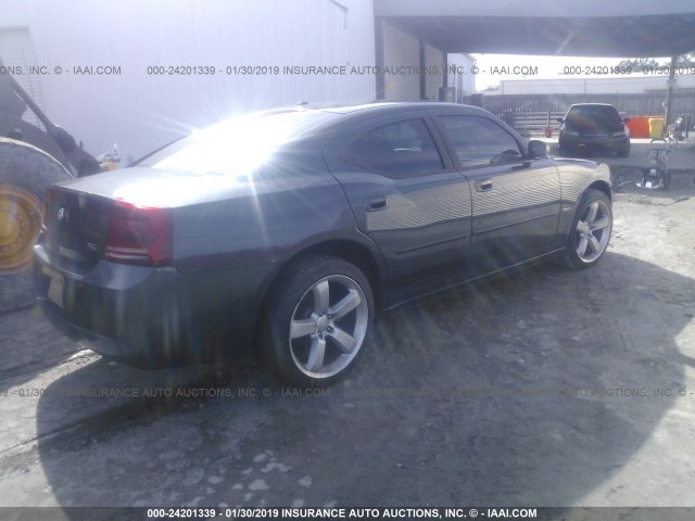 2B3KA53H37H638710 - 2007 DODGE CHARGER R/T GRAY photo 4