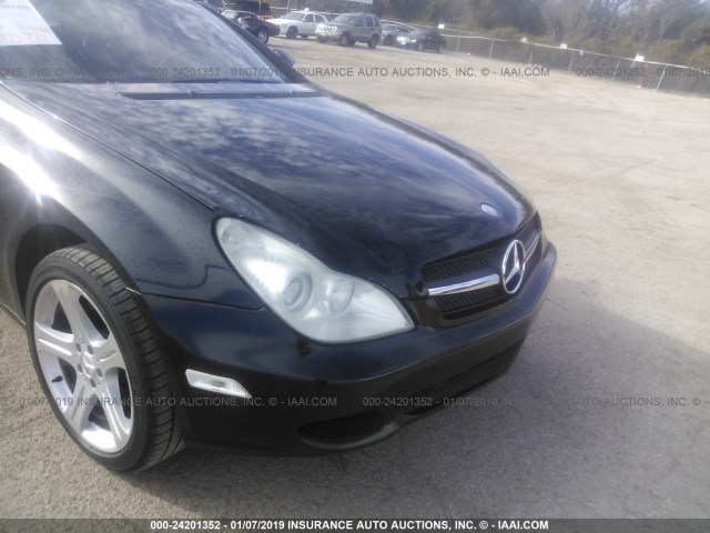 WDDDJ75X16A065168 - 2006 MERCEDES-BENZ CLS 500C BLACK photo 6