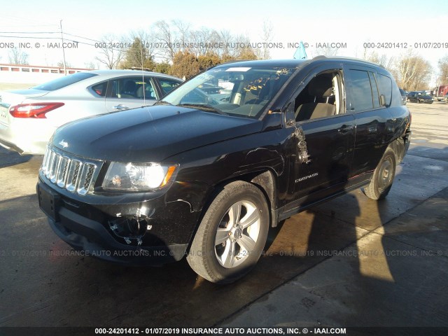 1C4NJDBB3GD508684 - 2016 JEEP COMPASS SPORT BLACK photo 2