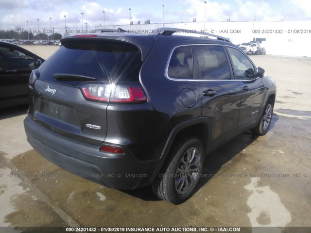 1C4PJLLB8KD201909 - 2019 JEEP CHEROKEE GRAY photo 4