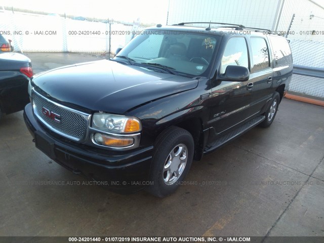 1GKFK66U24J156630 - 2004 GMC YUKON XL DENALI BLACK photo 2