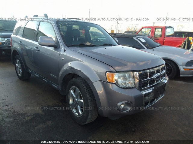 1FMCU94178KE73978 - 2008 FORD ESCAPE LIMITED GRAY photo 1