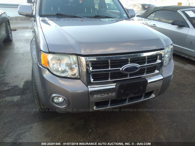 1FMCU94178KE73978 - 2008 FORD ESCAPE LIMITED GRAY photo 6