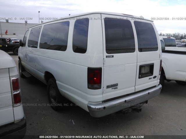 1FBSS3BL7ADA61002 - 2010 FORD ECONOLINE E350 SUPER DUTY WAGON WHITE photo 3