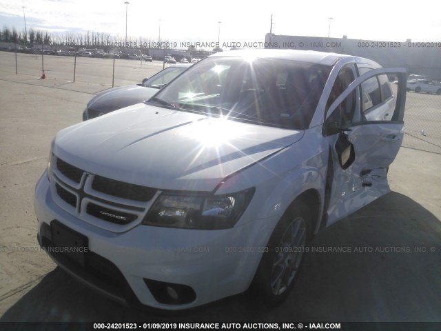 3C4PDCEG4JT381222 - 2018 DODGE JOURNEY GT WHITE photo 2