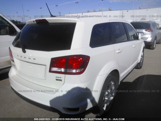 3C4PDCEG4JT381222 - 2018 DODGE JOURNEY GT WHITE photo 4