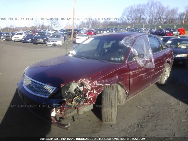 1FAFP25116G174474 - 2006 FORD FIVE HUNDRED LIMITED BURGUNDY photo 2