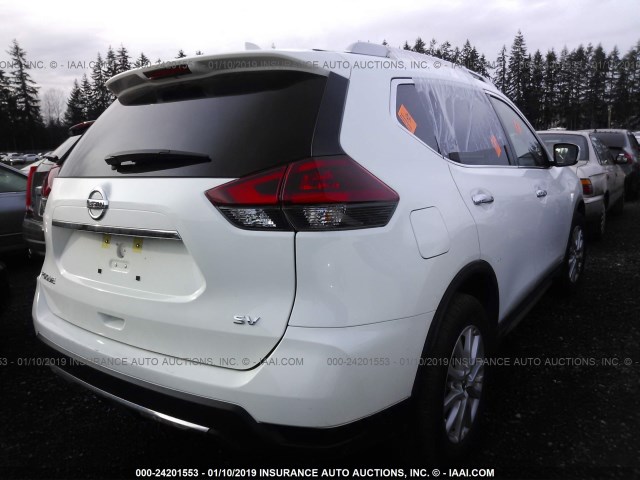 KNMAT2MT3JP555268 - 2018 NISSAN ROGUE S/SV WHITE photo 4