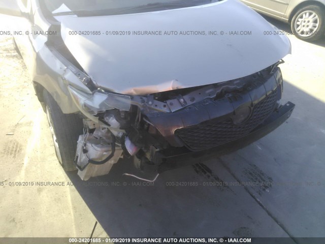 1NXBU40E89Z130285 - 2009 TOYOTA COROLLA S/LE/XLE GOLD photo 6