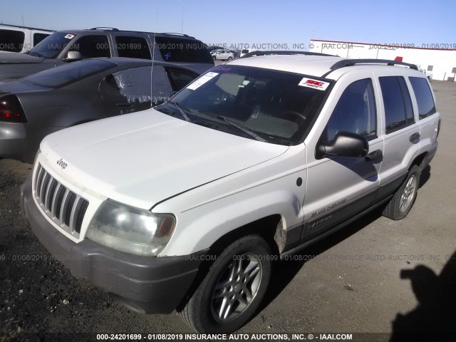 1J4GW48SX4C427825 - 2004 JEEP GRAND CHEROKEE LAREDO/COLUMBIA/FREEDOM WHITE photo 2