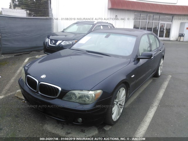 WBAHL83526DT03120 - 2006 BMW 750 I Dark Blue photo 2