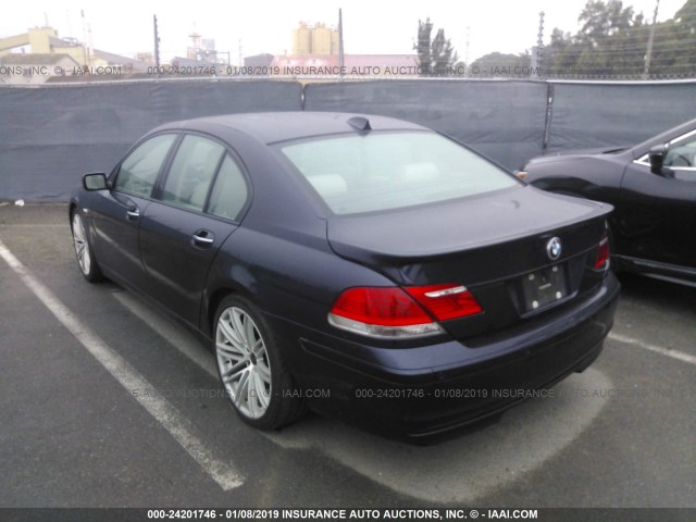 WBAHL83526DT03120 - 2006 BMW 750 I Dark Blue photo 3